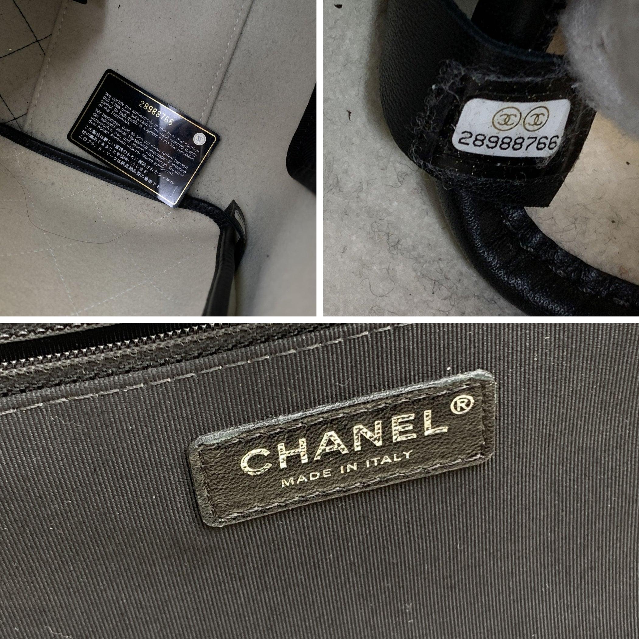 Chanel Black and White Felt Wool Large Deauville Tote Shoulder Bag 2