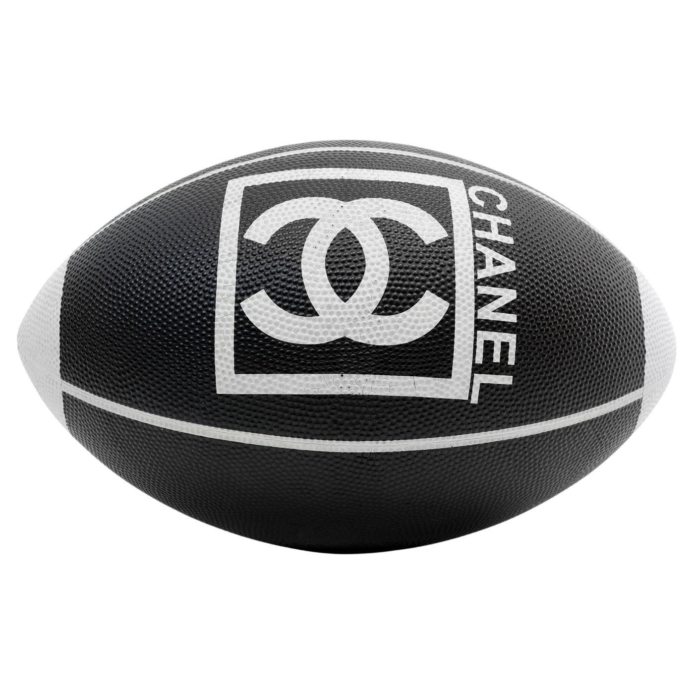 Chanel Black and White Game Series Rugby Football For Sale