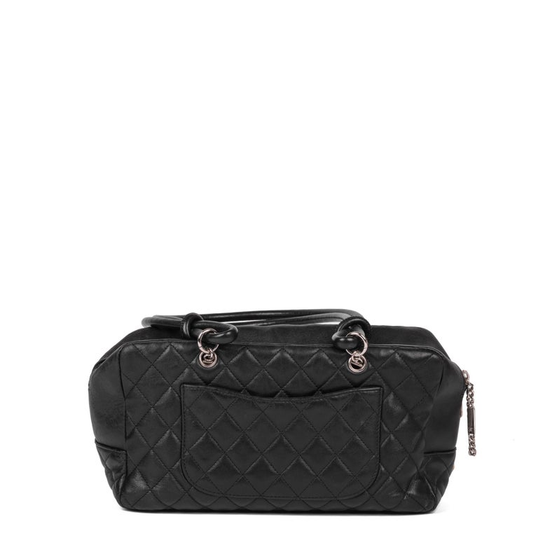 Chanel 2025 Bowling Bag White Lambskin 343004