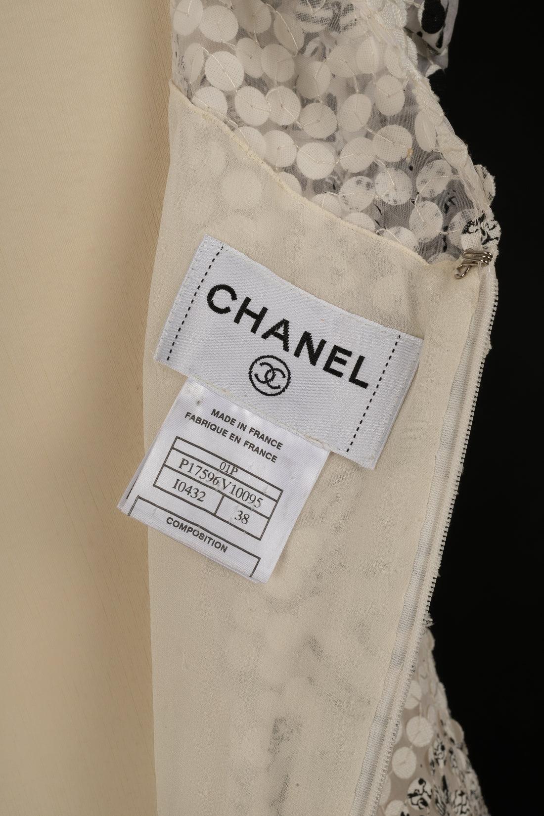 Chanel Black and White Silk Dress Spring, 2001 3
