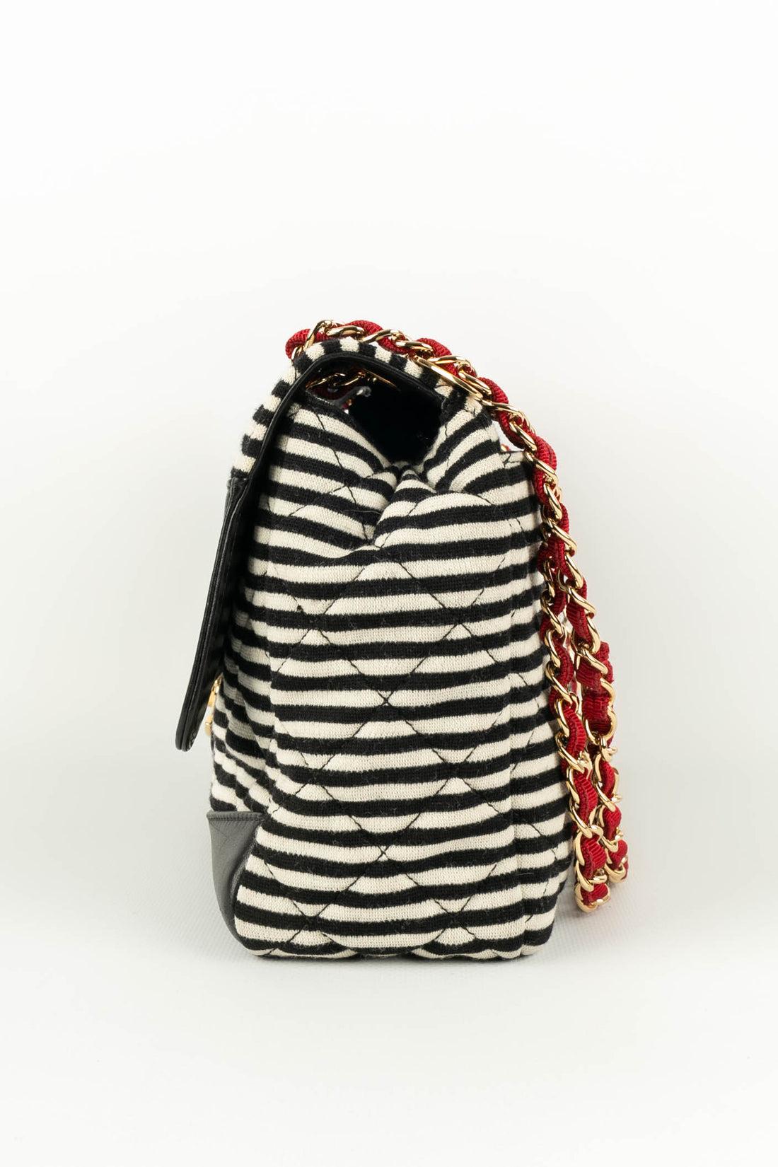 Chanel Black and White Stripes Bag, 2014 1