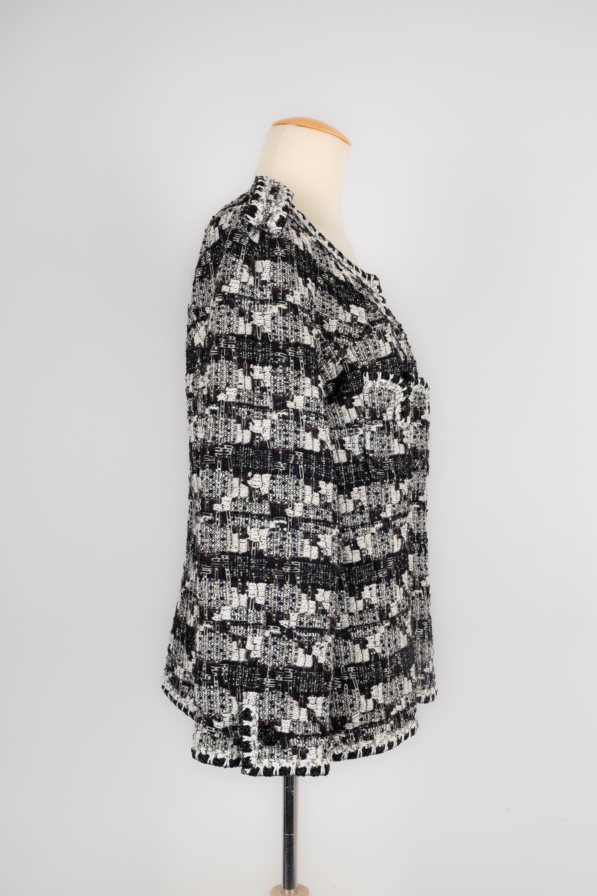 Women's Chanel Black and White Tweed Jacket, 2006