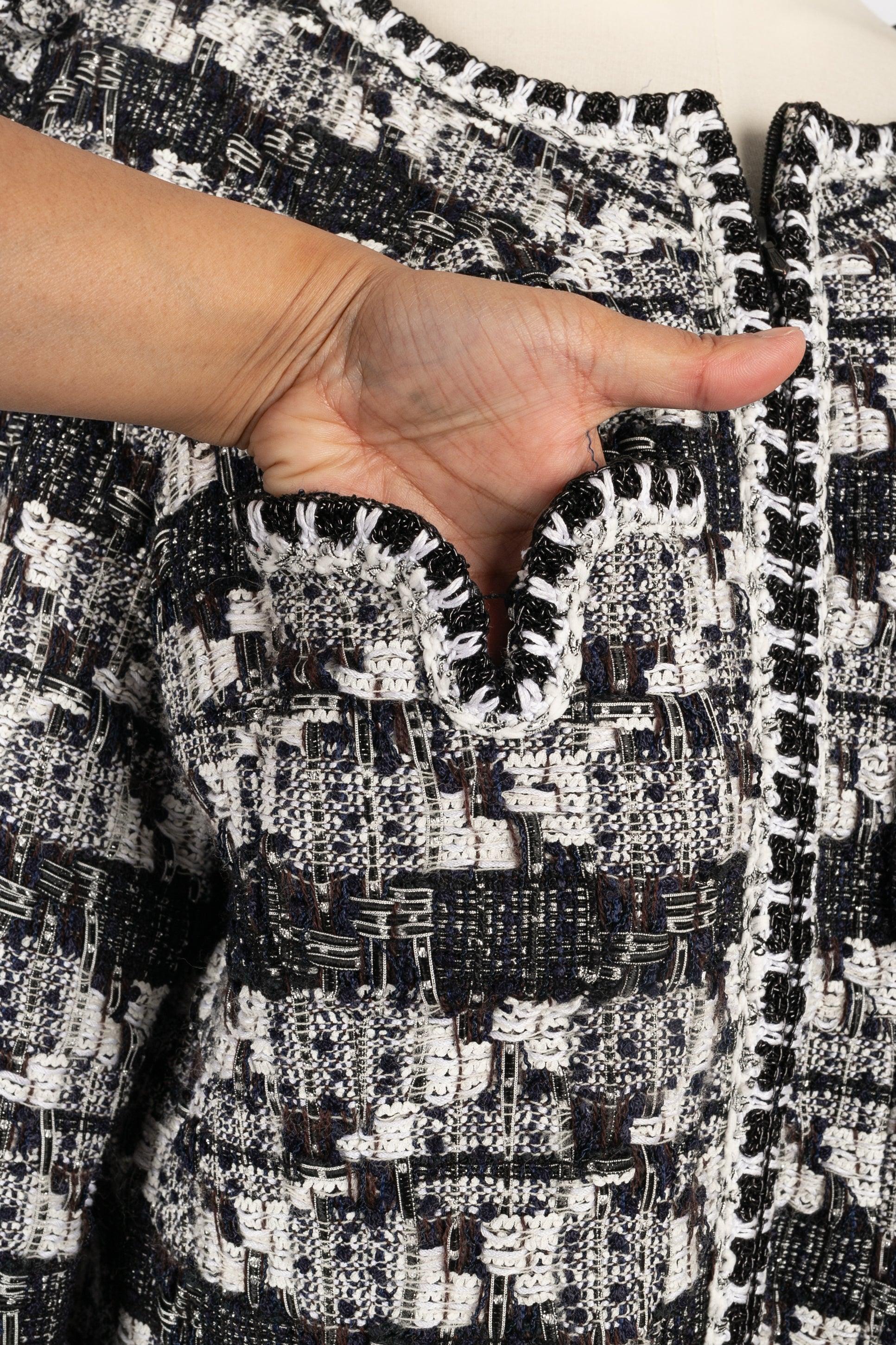 Chanel Black and White Tweed Jacket, 2006 2