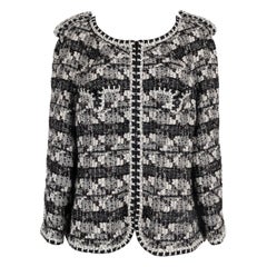 Chanel Black and White Tweed Jacket, 2006