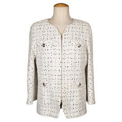 Chanel Black and White Tweed Jacket