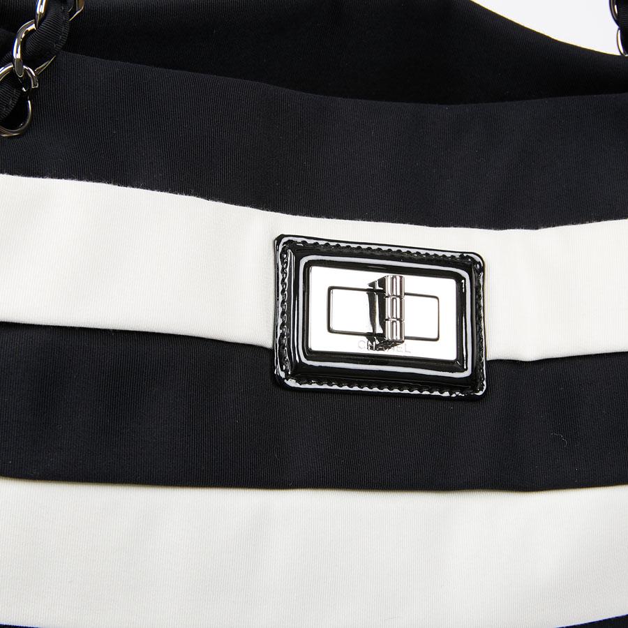 Chanel Black and White Two-Tone bag 3