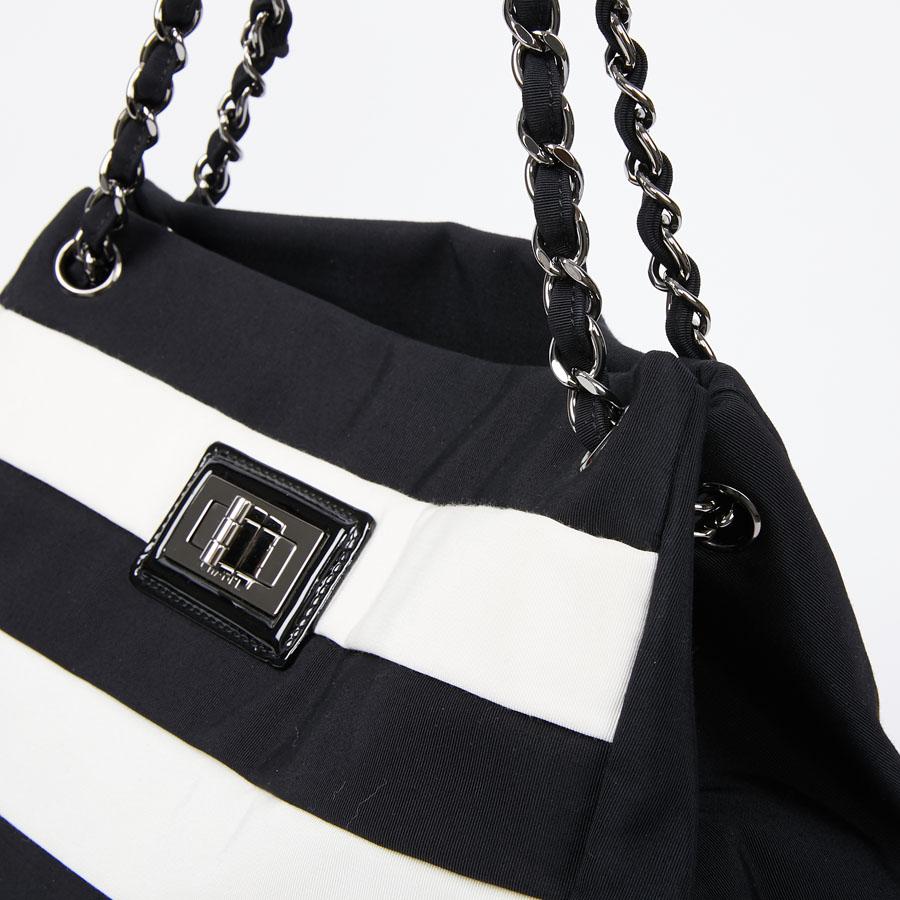 Chanel Black and White Two-Tone bag 2