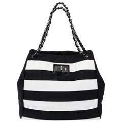 Chanel Black and White Two-Tone bag