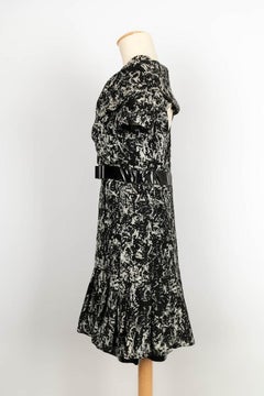 Chanel Black and White Wool Dress