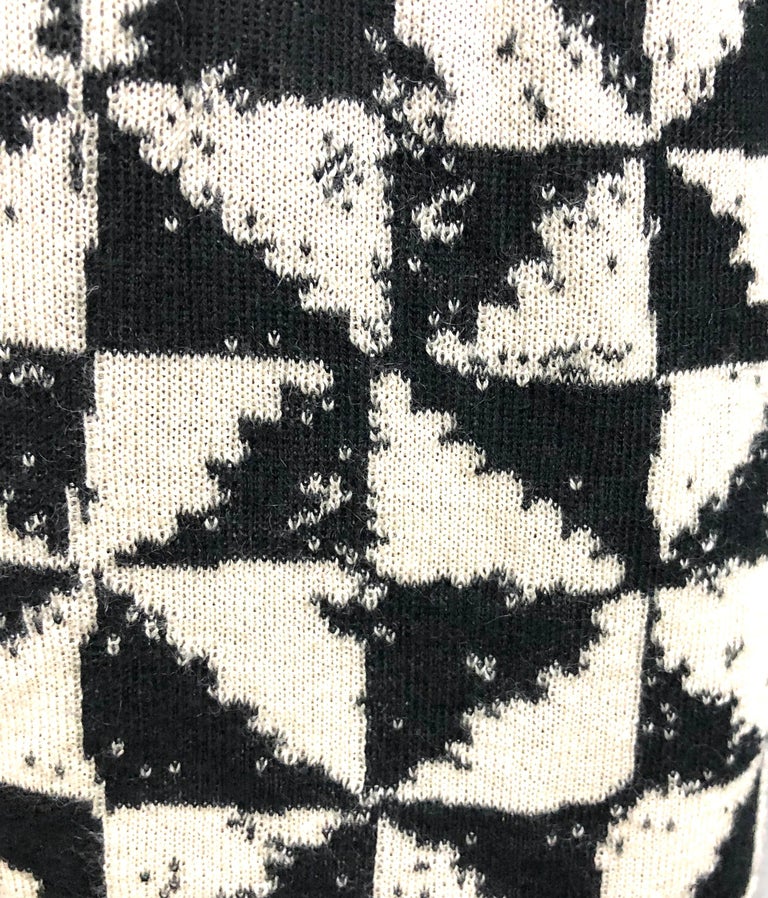 GLOVES IN BLACK MIX WHITE WOOL TWEED AND SHEEPSKIN 463846