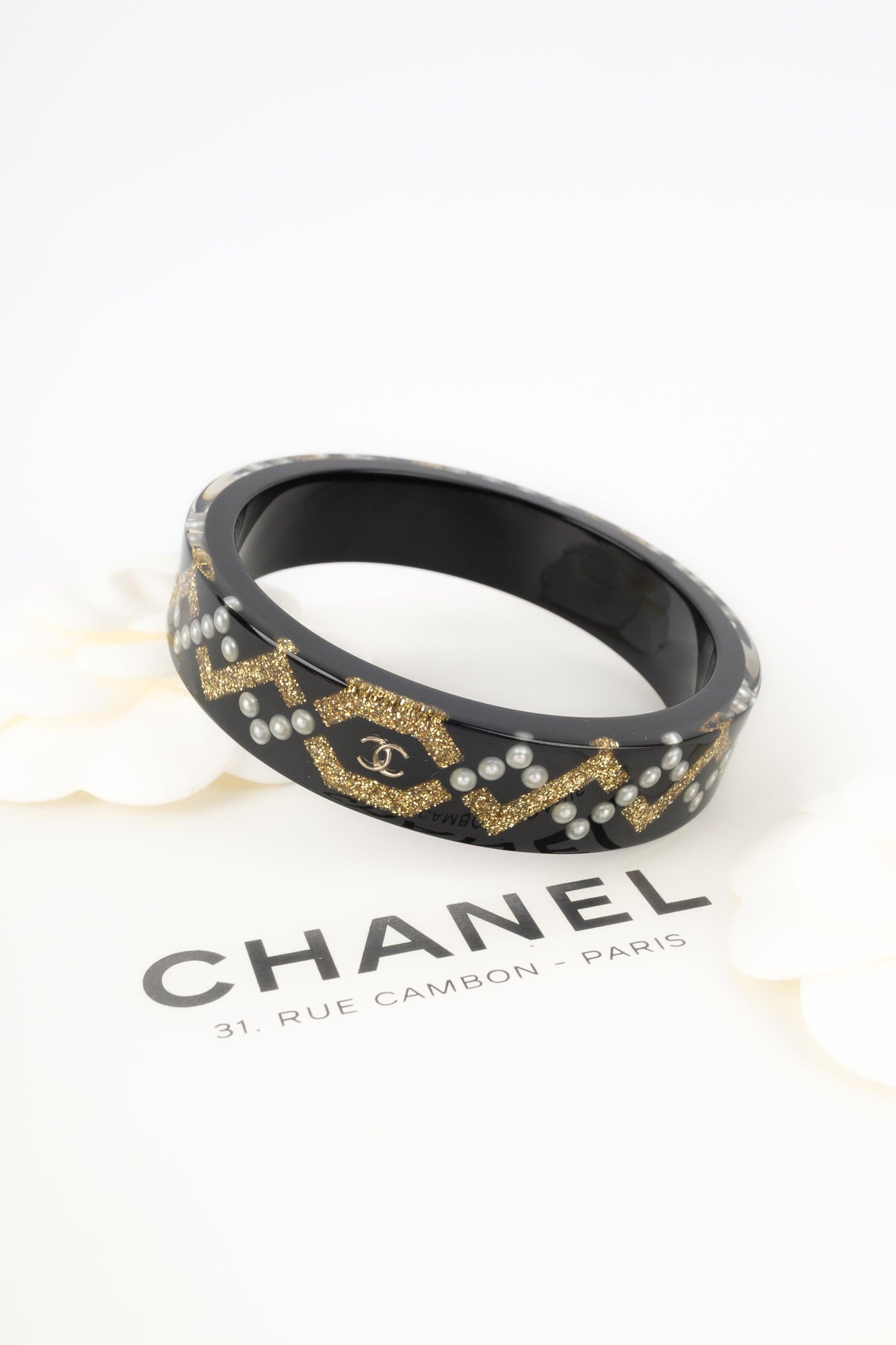 Chanel Black Bakelite Bracelet, 2018 6