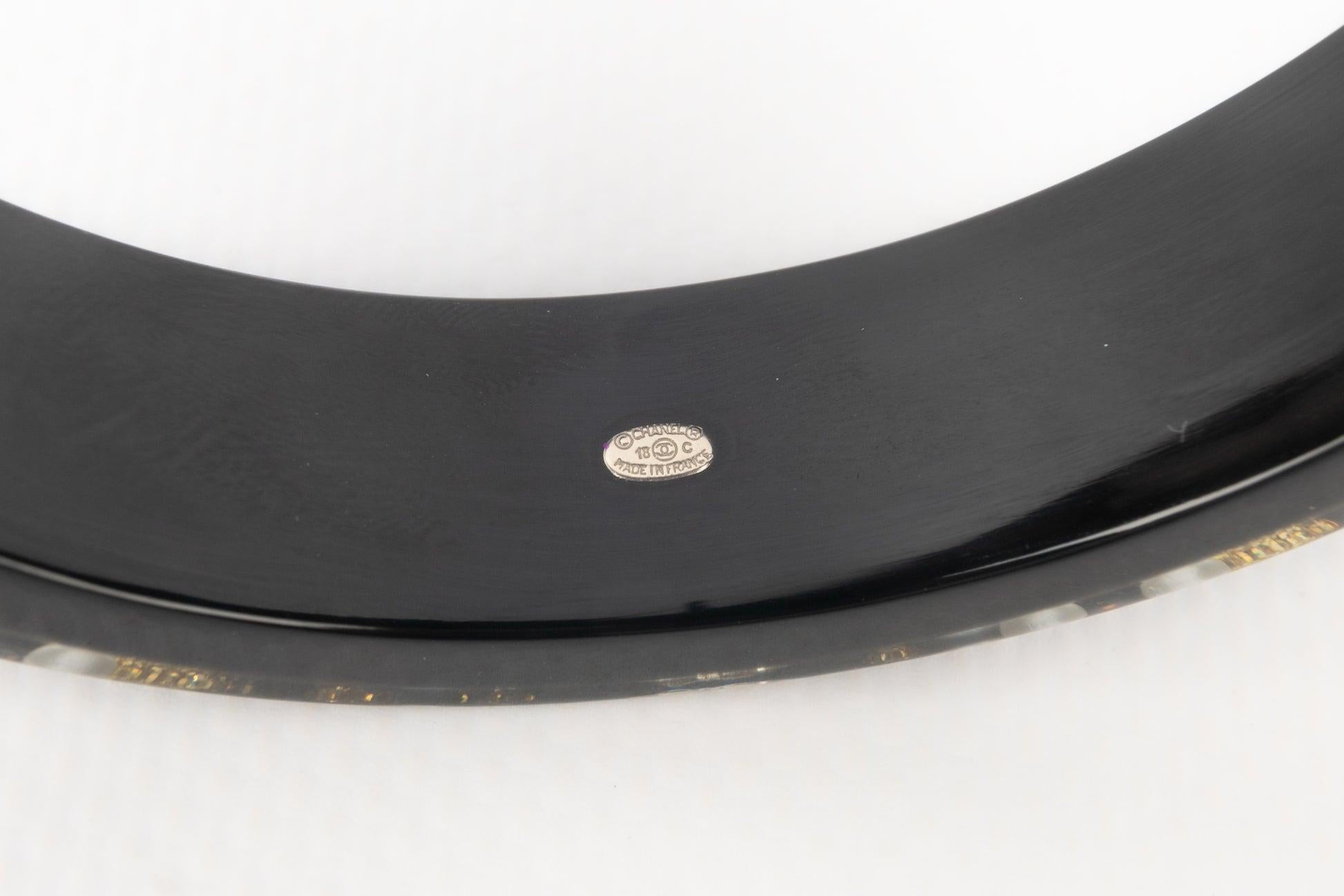 Chanel Black Bakelite Bracelet, 2018 2