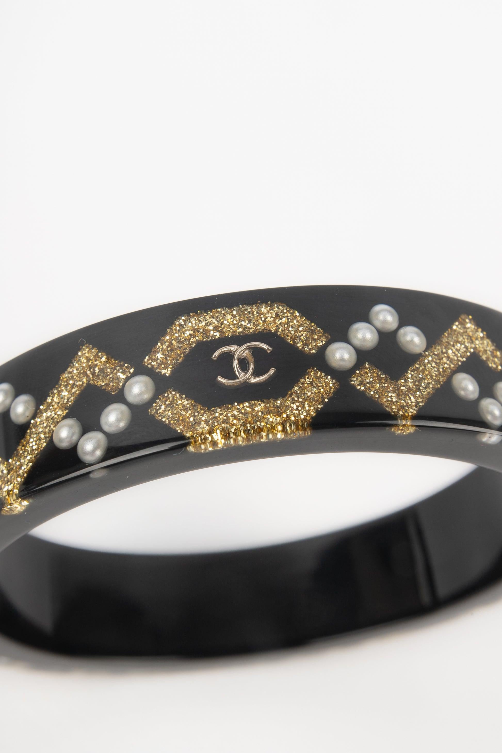 Chanel Black Bakelite Bracelet, 2018 3