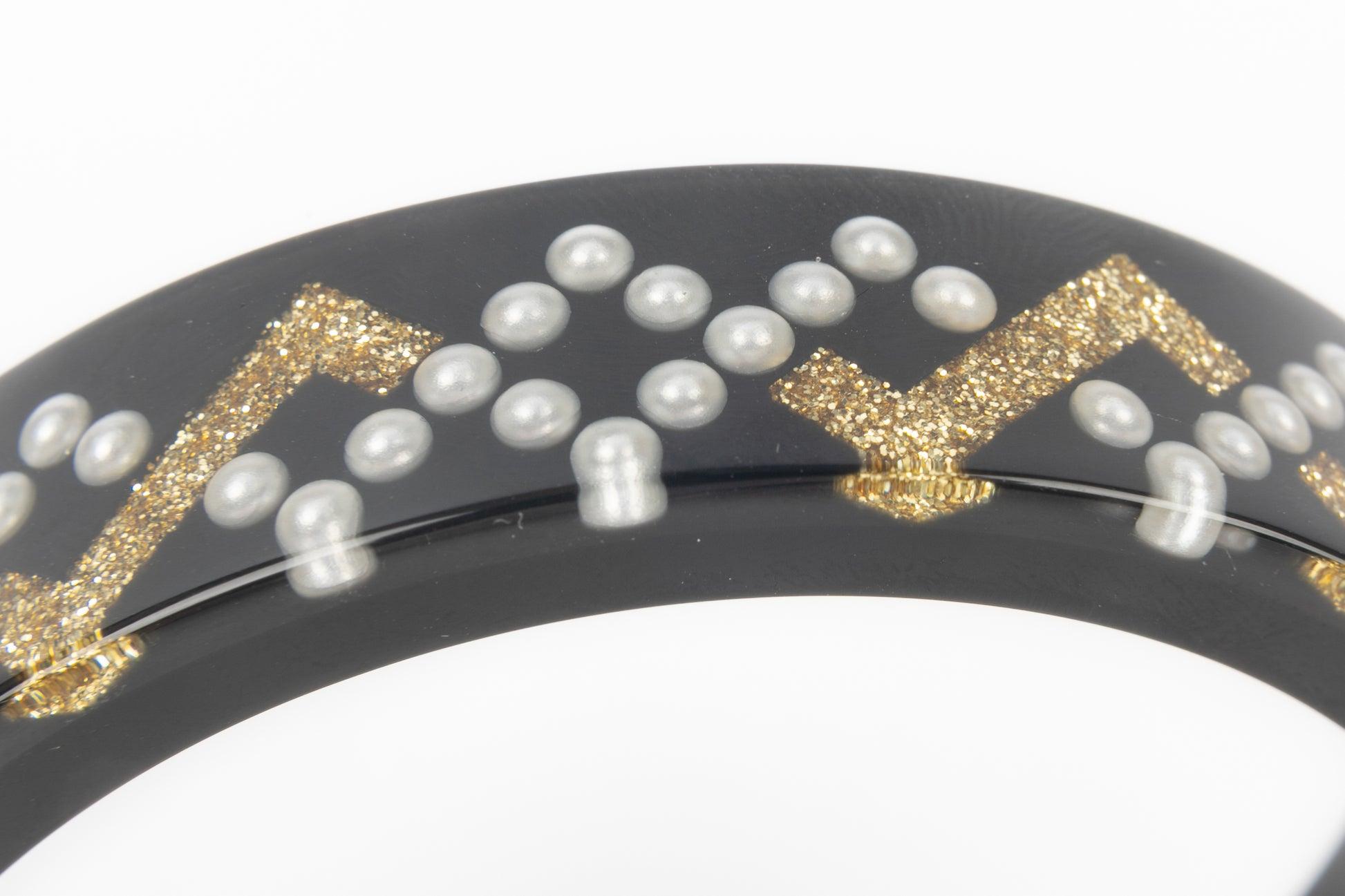 Chanel Black Bakelite Bracelet, 2018 4