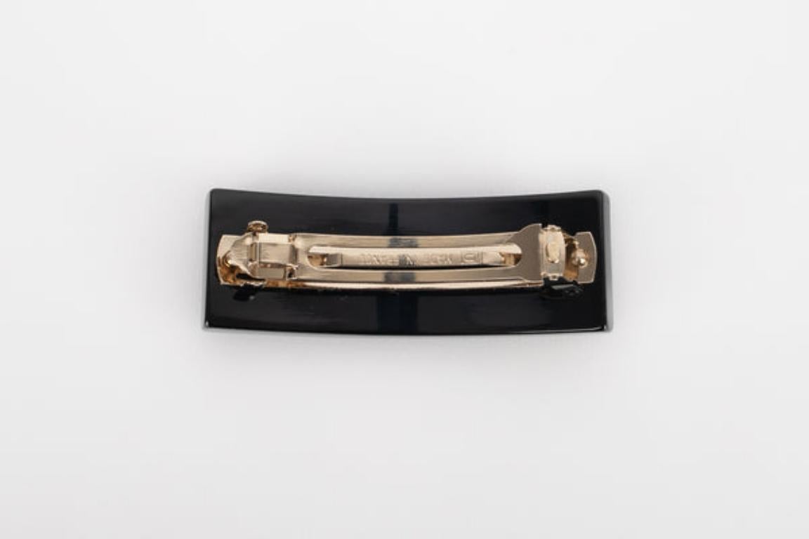 Chanel Black Bakelite Hair Clip Spring, 2006 In Excellent Condition In SAINT-OUEN-SUR-SEINE, FR