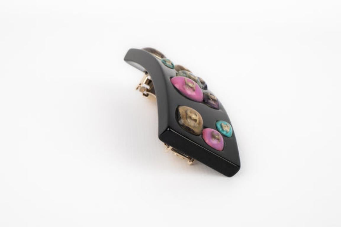 Women's Chanel Black Bakelite Hair Clip Spring, 2006
