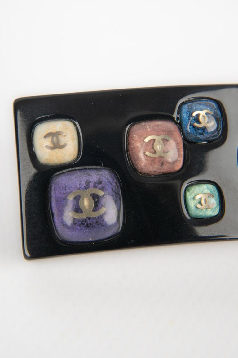 Chanel Black Bakelite Hair Clip Spring, 2006 2