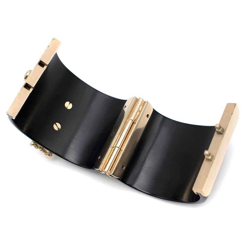 Chanel Black Baroque Embellished Bracelet   2
