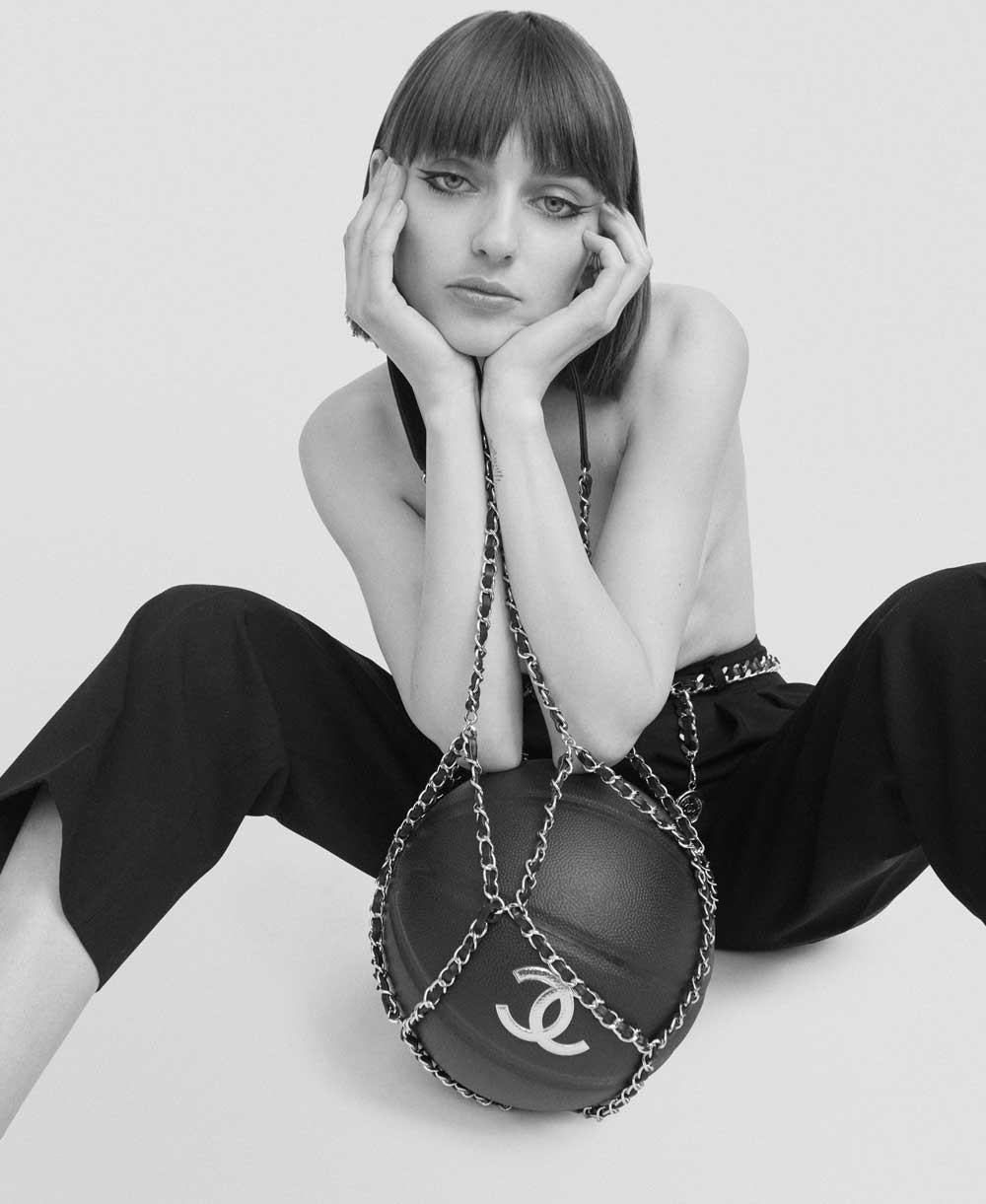 chanel basketball purse