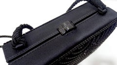 Chanel Black Beaded Evening Bag