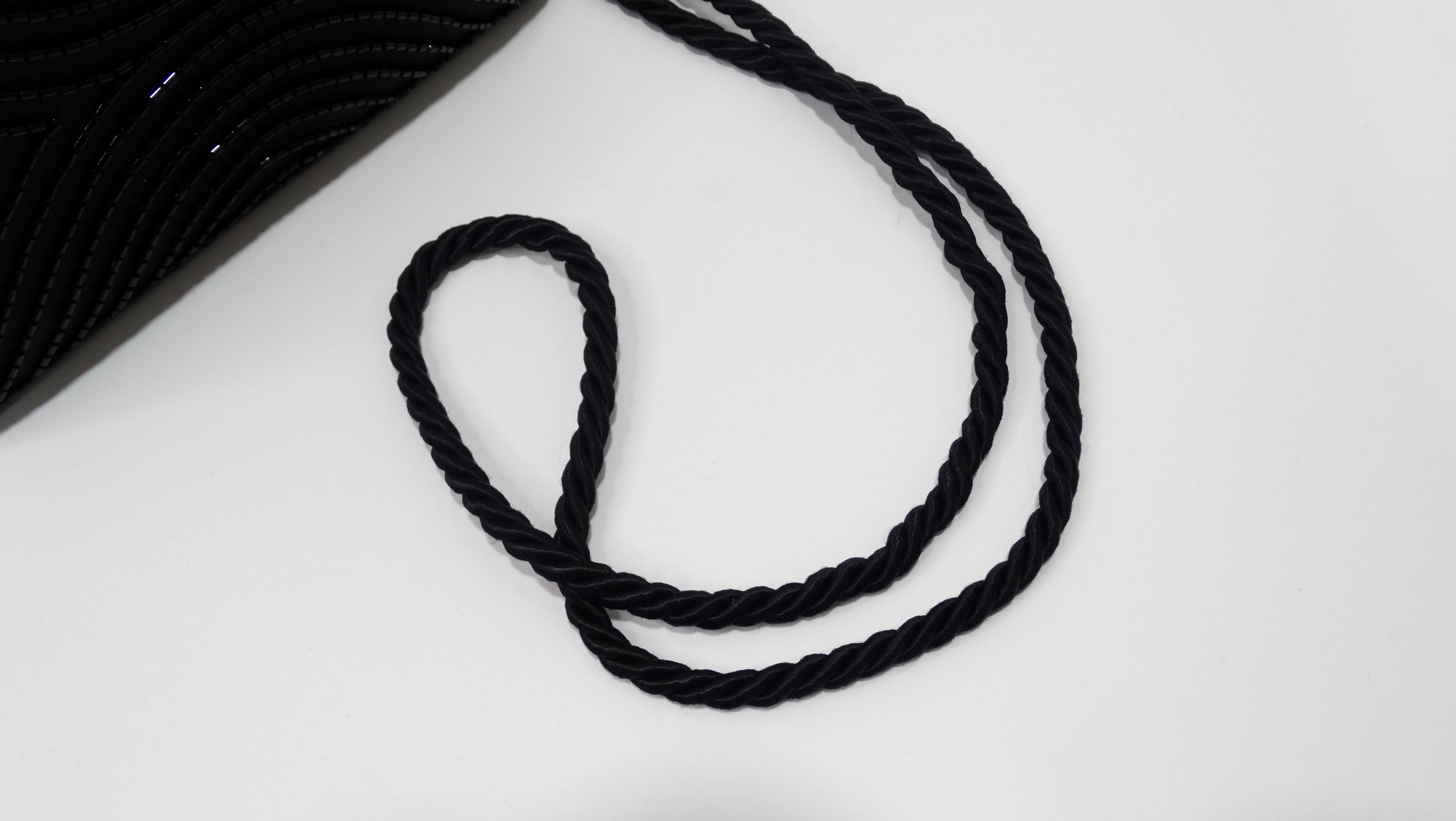 Chanel - Sac de soirée en perles noires  Unisexe en vente