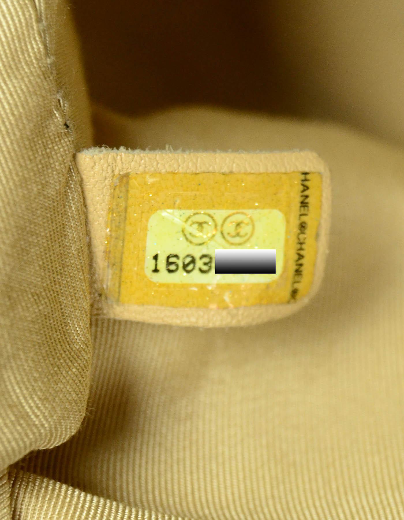 Chanel Schwarz/Beige gesteppte Leder-Tragetasche In-the-Mix mit Riemen 11