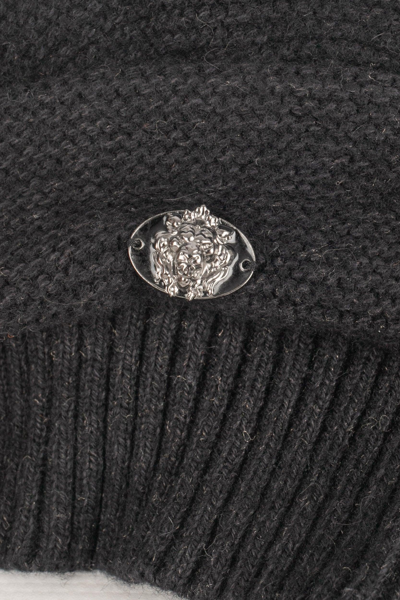 Chanel Black Blended Cashmereberet Hat, 2008 In Excellent Condition For Sale In SAINT-OUEN-SUR-SEINE, FR