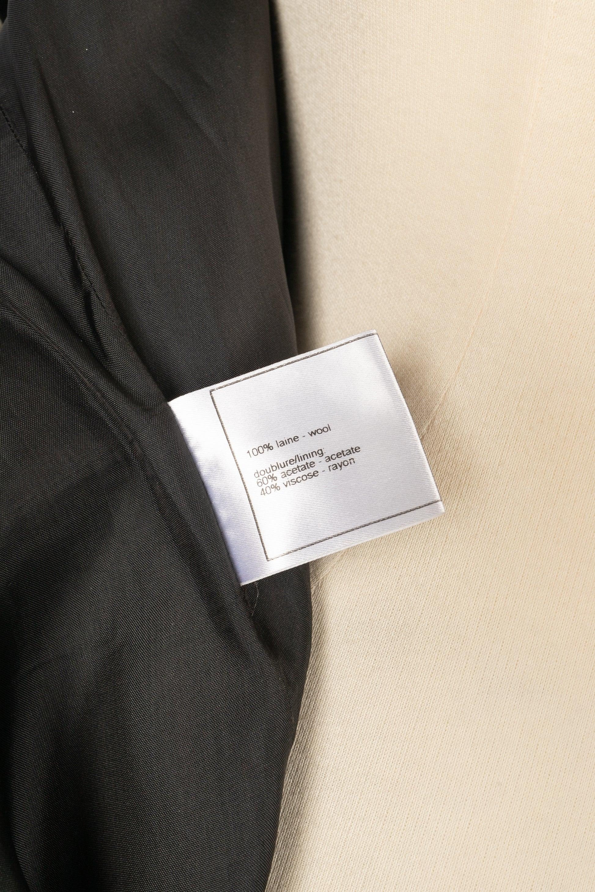 Chanel Schwarzes Kleid aus Wollmischung im Angebot 2