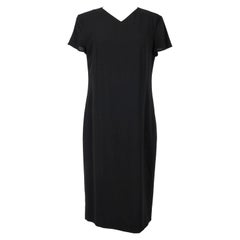 Chanel Schwarzes Kleid aus Wollmischung