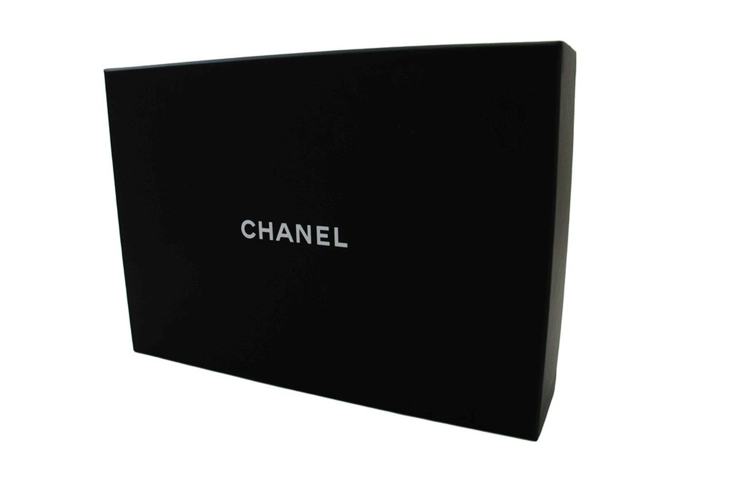 CHANEL Black Blue WOC Wallet On Chain Shoulder Crossbody Bag Gold For Sale 16
