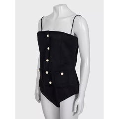 Chanel Black Body with Signature Buttons – Size FR40 / L