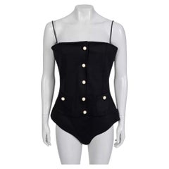 Chanel Black Body with Signature Buttons – Size FR40 / L