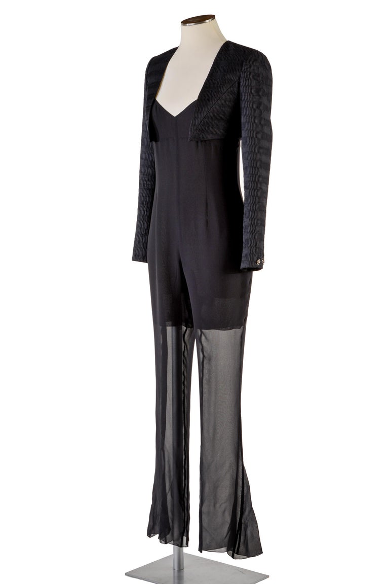 Chanel Mesh Dress - 17 For Sale on 1stDibs  chanel fishnet dress, mesh chanel  dress, 90s mesh overlay prom dress