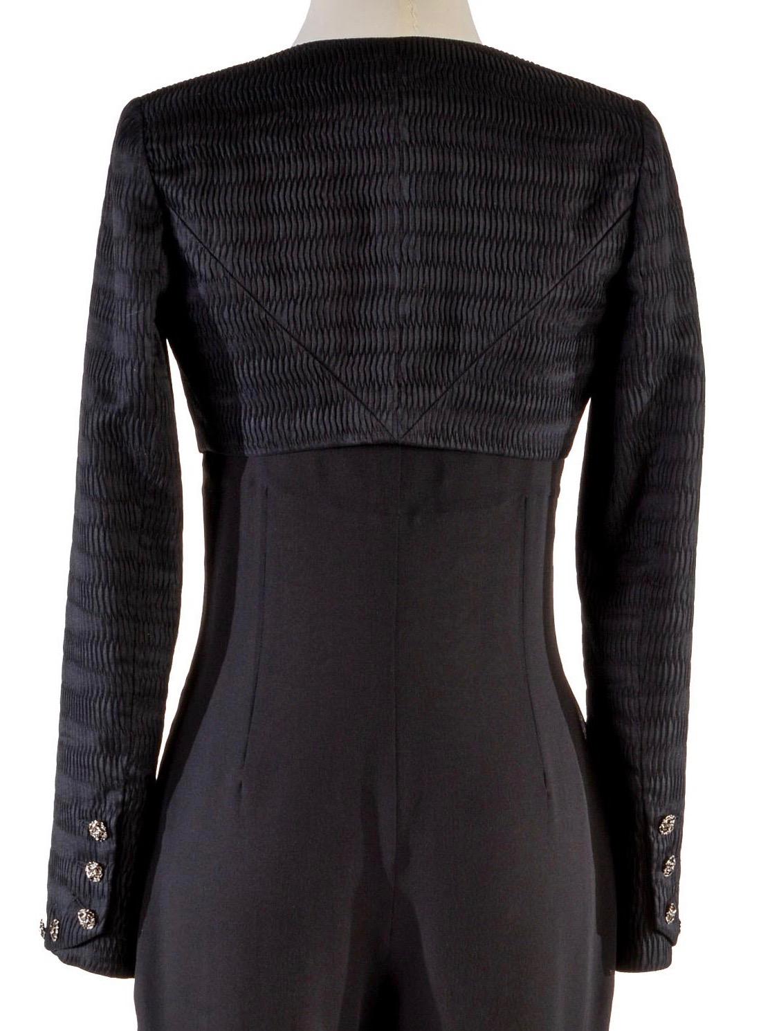 Women's CHANEL  black bolero jacket FR 36 Spring 2009  09P For Sale
