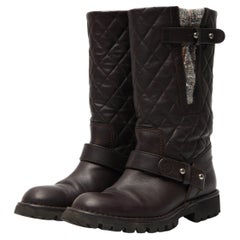 Used Chanel Black Boots