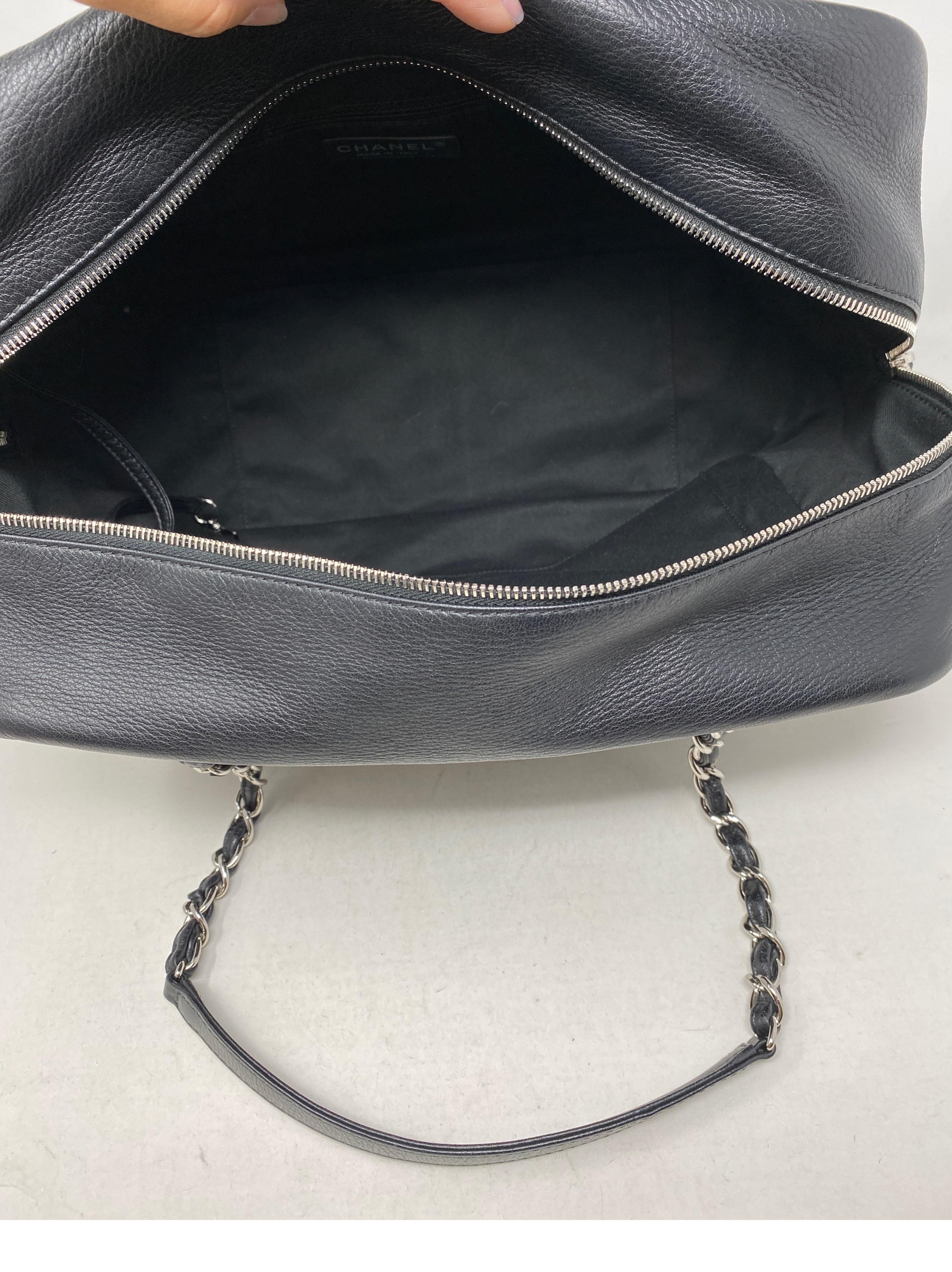 Chanel Black Bowler Tote Bag 5