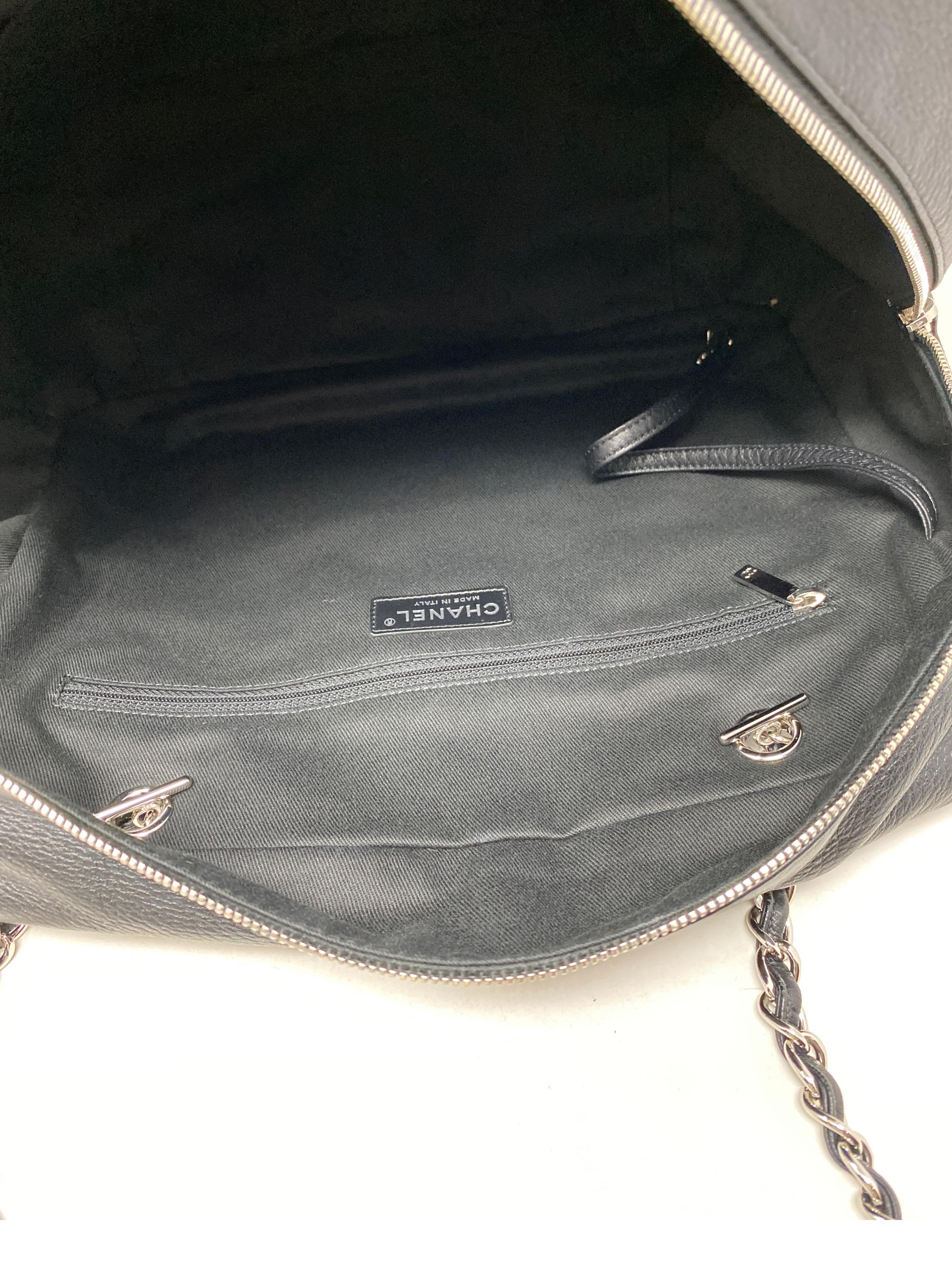 Chanel Black Bowler Tote Bag 6