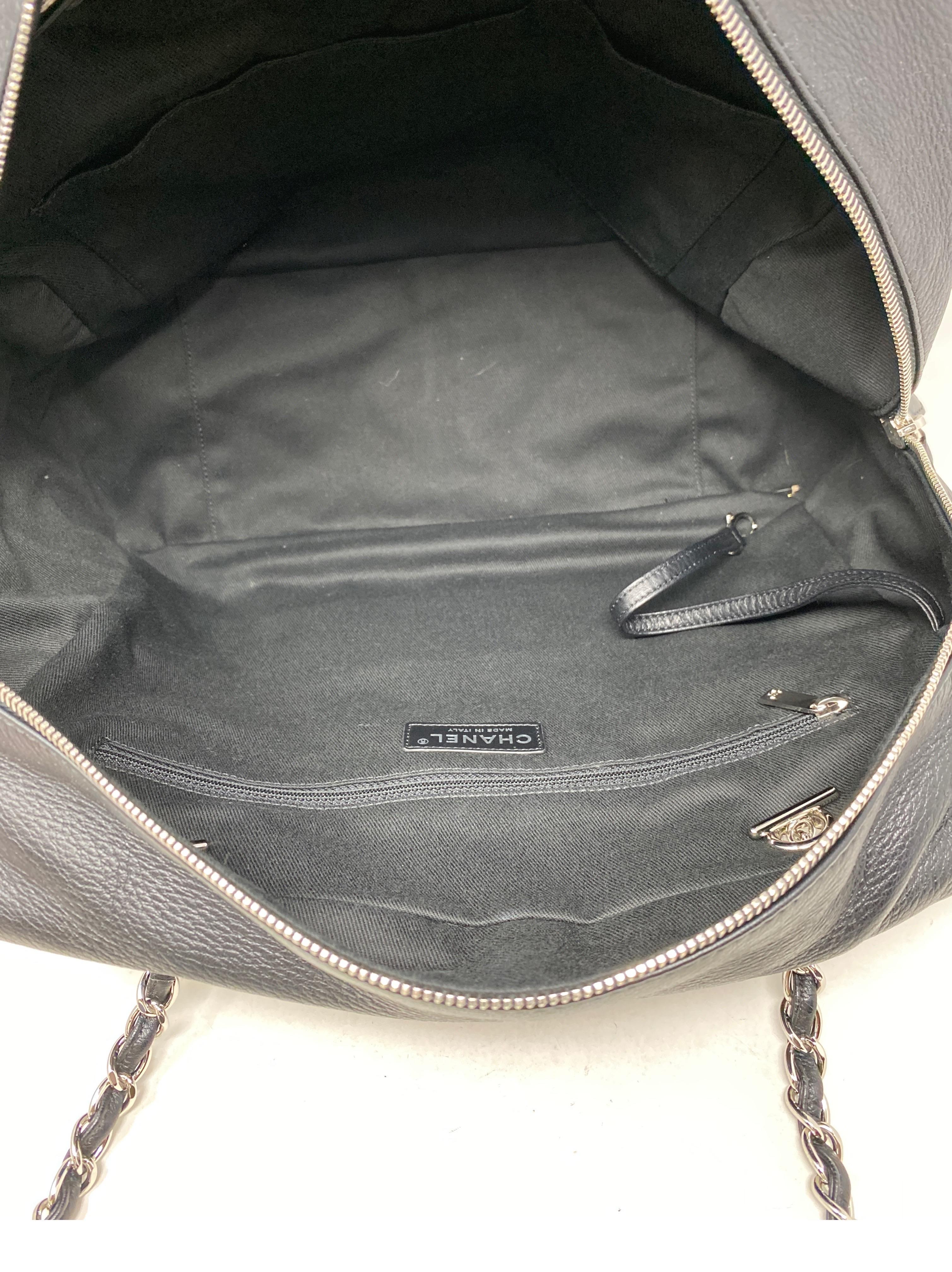 Chanel Black Bowler Tote Bag 7