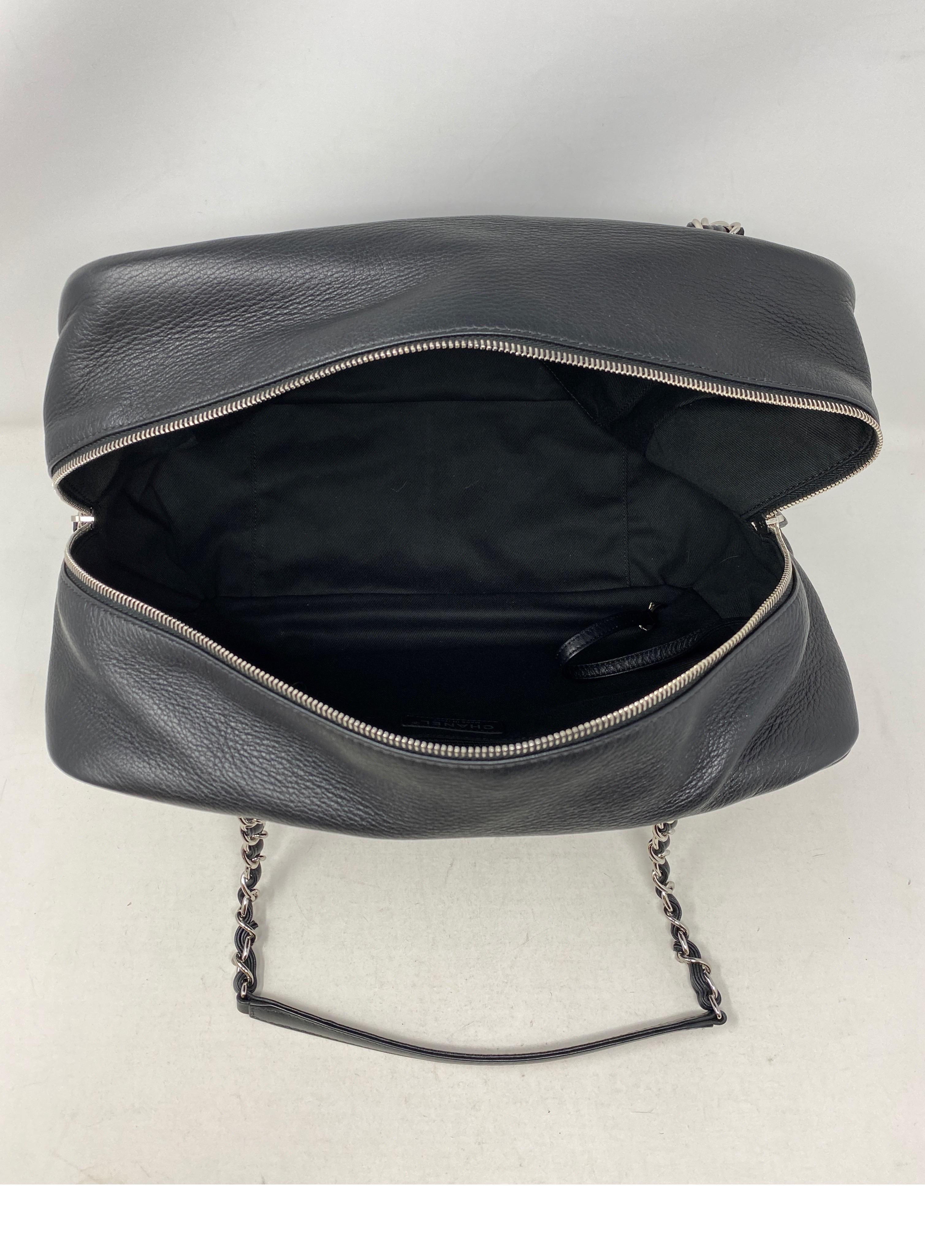 Chanel Black Bowler Tote Bag 8