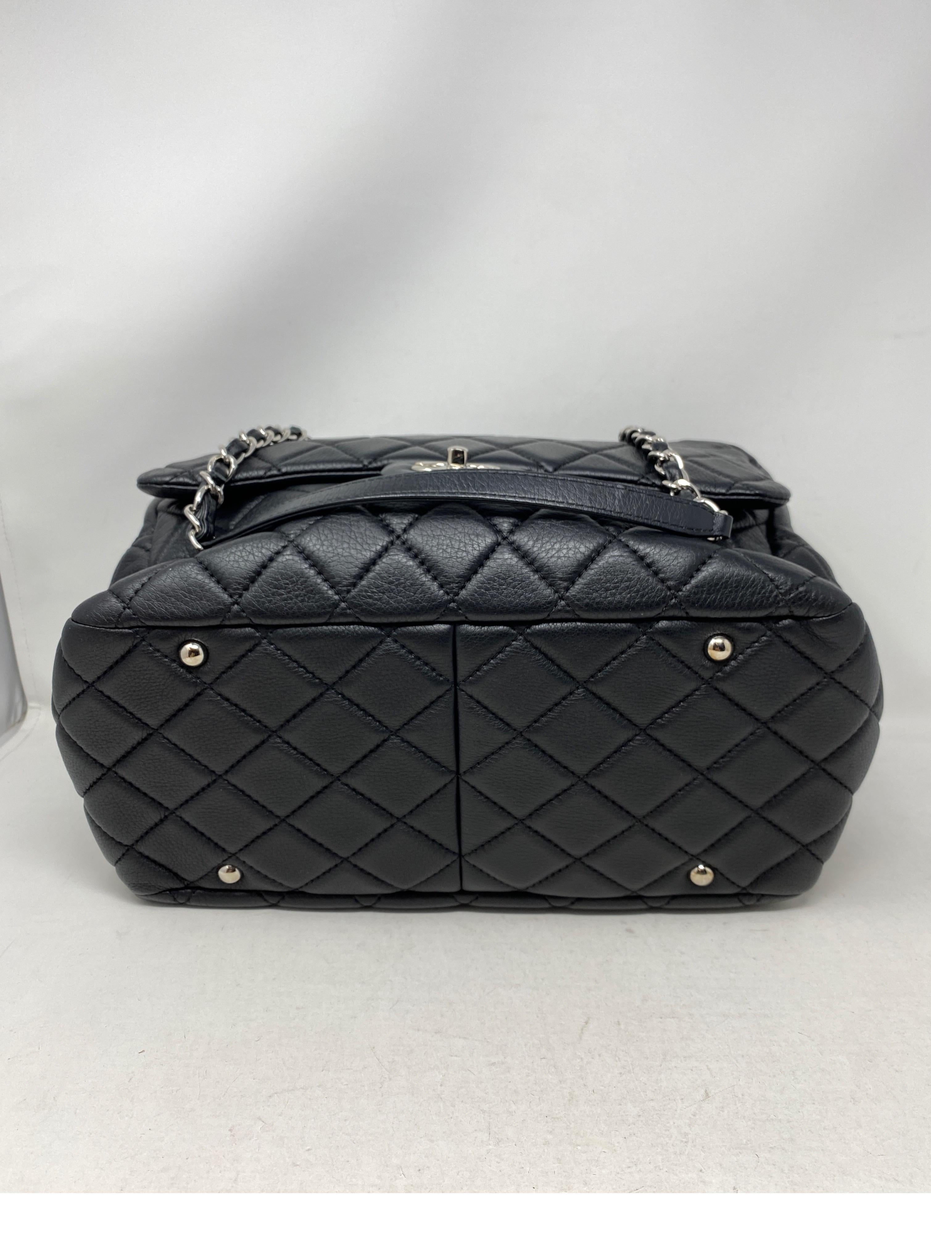 Chanel Black Bowler Tote Bag 2