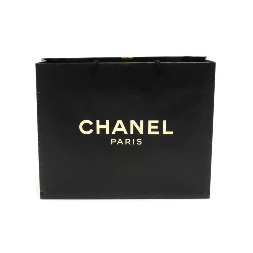 Authentic Chanel Box, Paper bag, and ribbon for medium flap bags. Comes with a black box, and black paper bag an with 