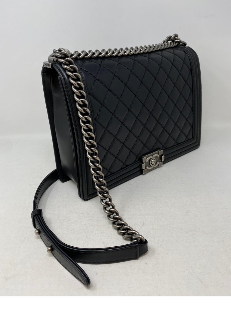 Chanel Black Boy Bag For Sale at 1stDibs