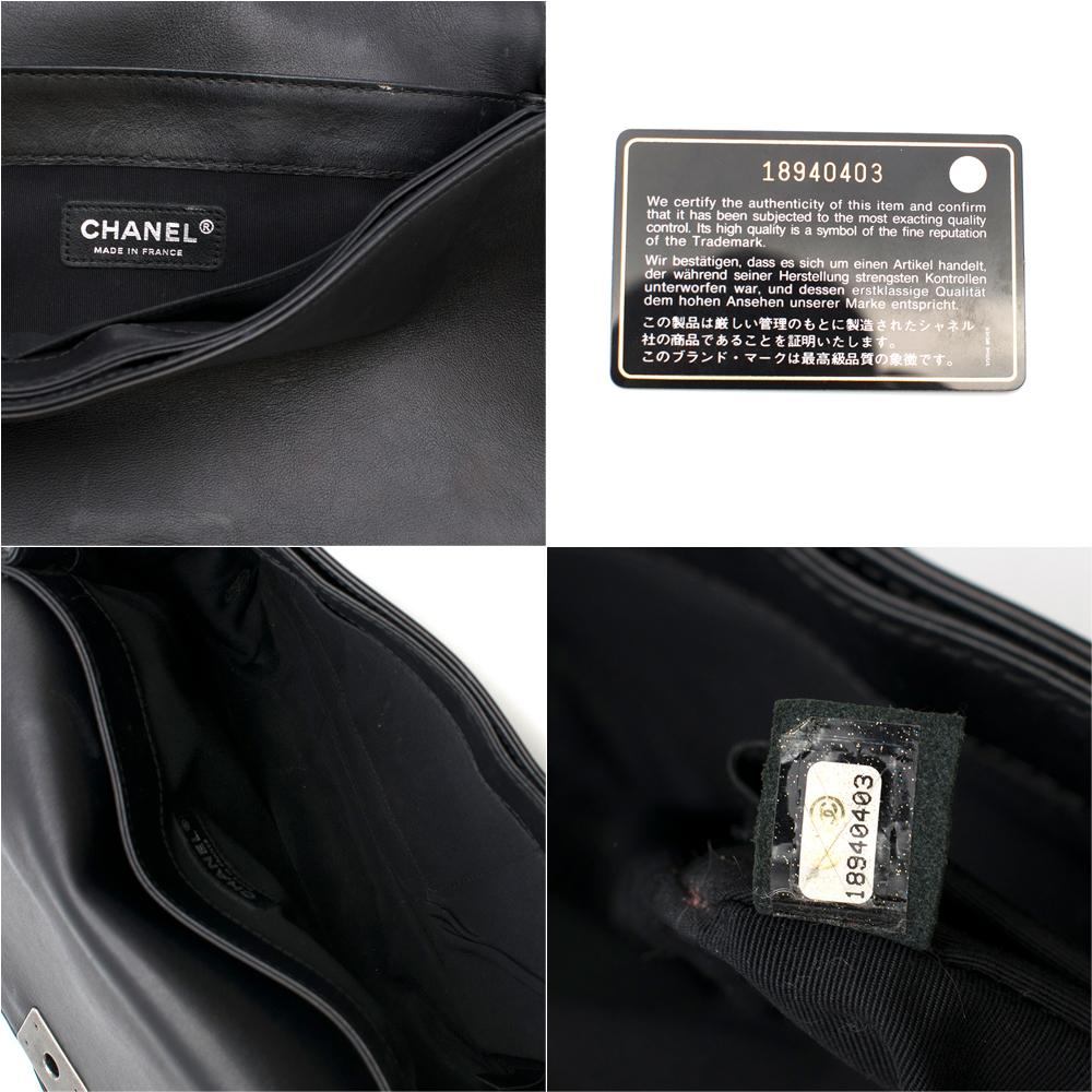 Chanel Black Boy Enchained Flap Bag 28cm In Excellent Condition In London, GB