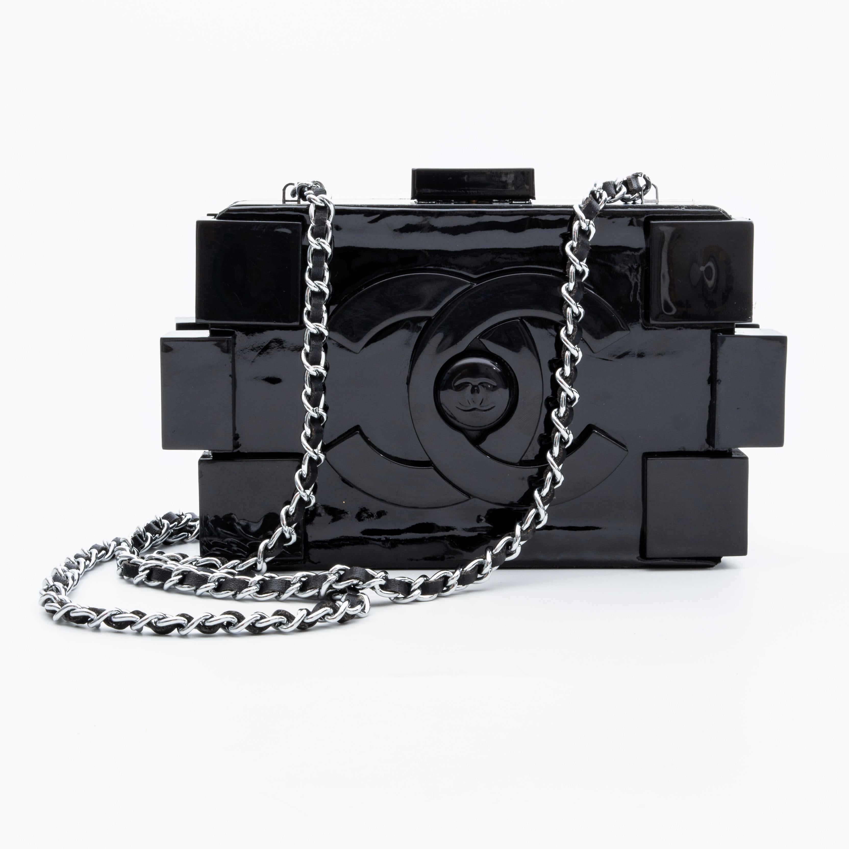 Pochette à bandoulière Chanel Boy Lego noire (Circa 2016) Pour femmes en vente