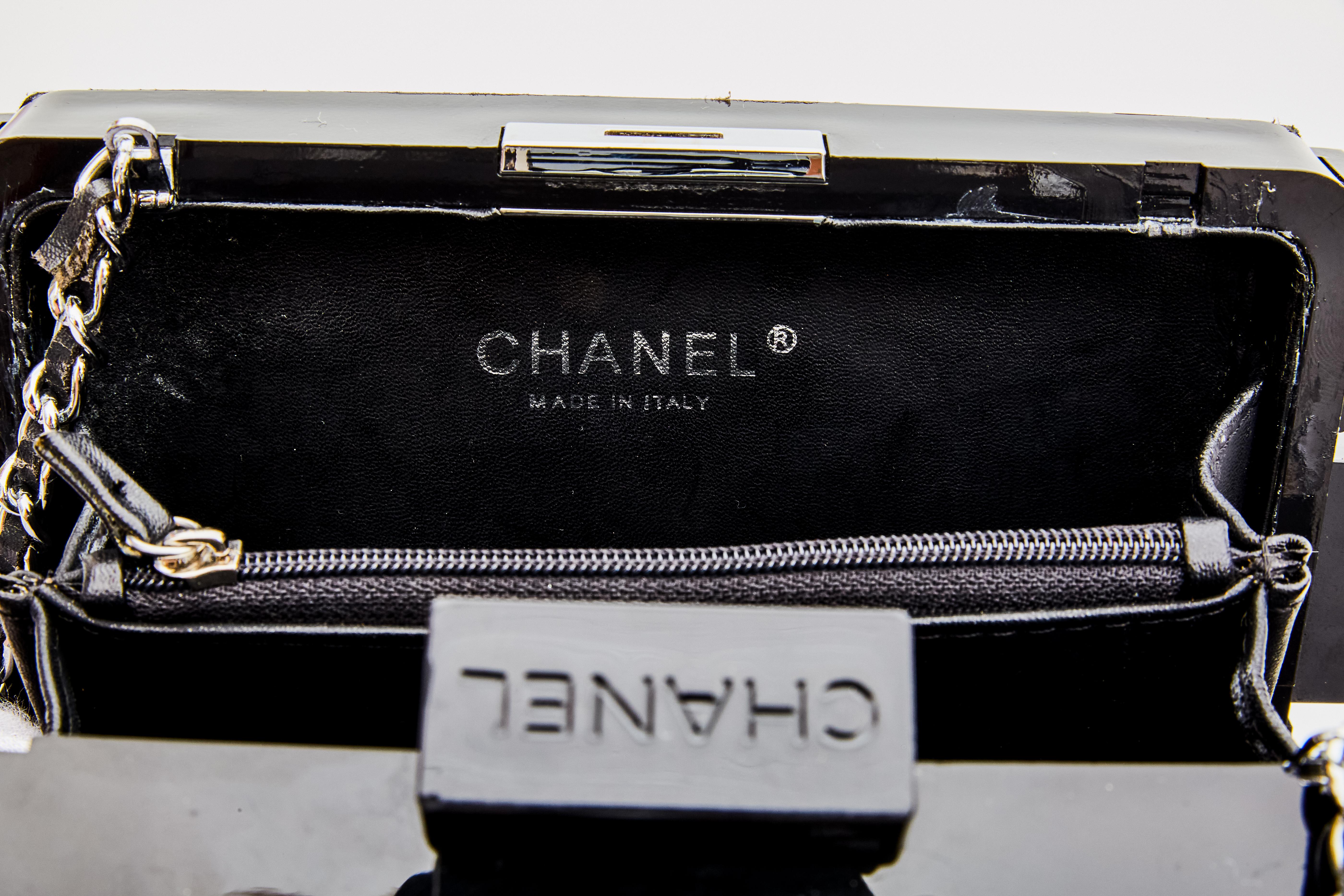 Chanel Black Boy Lego Clutch Shoulder Bag (Circa 2016) For Sale 1