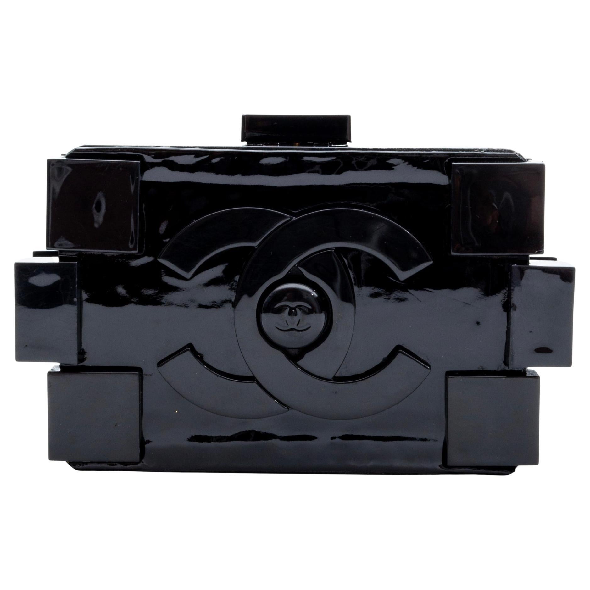Chanel Black Boy Lego Clutch Shoulder Bag (Circa 2016)