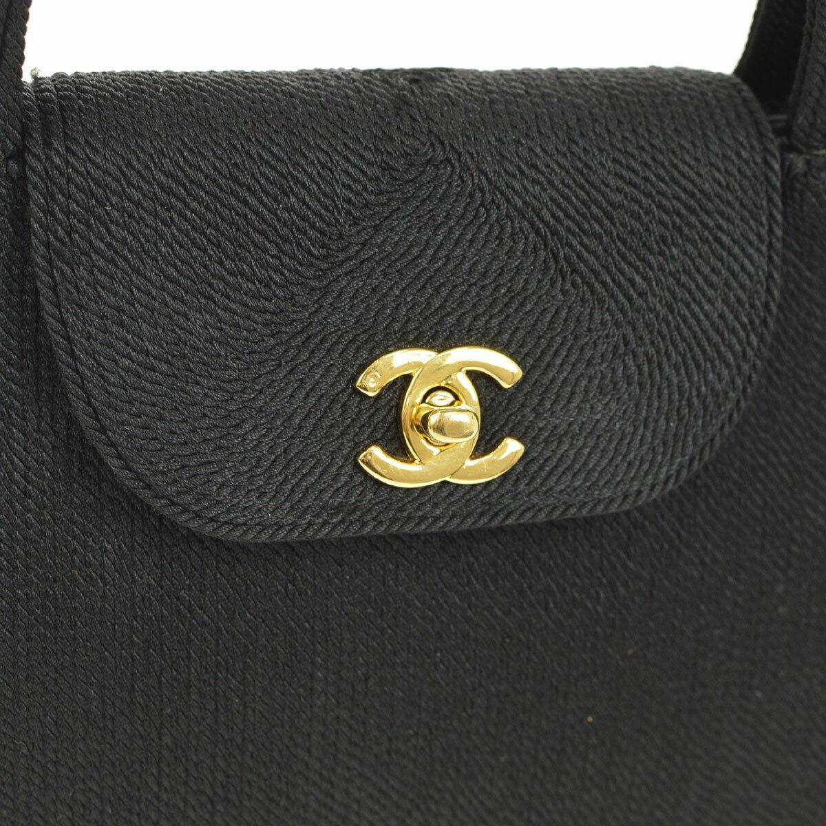 Chanel Black Braided Knit Top Handle Satchel Kelly Style Evening Flap Bag

Knit
Leather lining 
Gold tone hardware
Turnlock closure
Made in Italy
Date code present
Handle drop 3