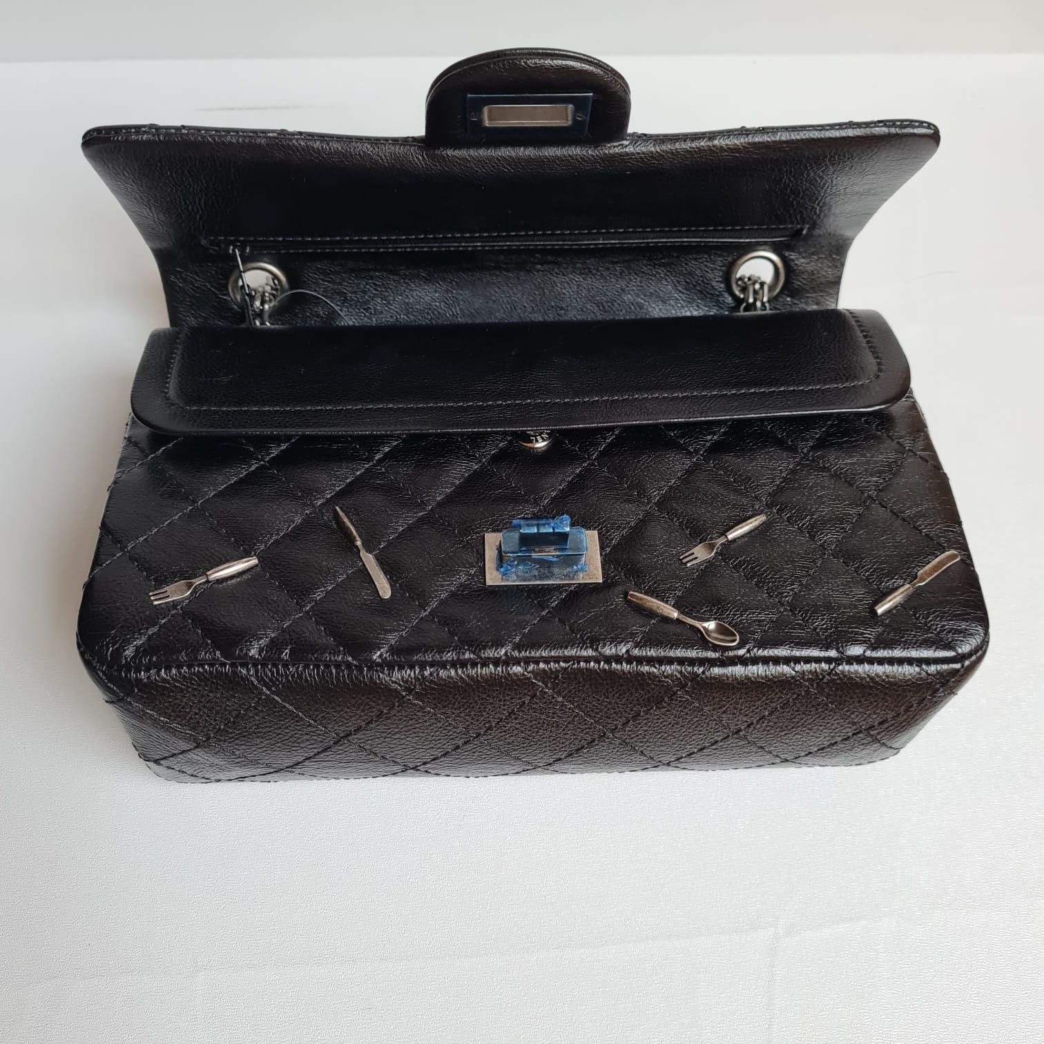 Chanel Black Brasserie 2.55 Reissue Crossbody Bag 225 6