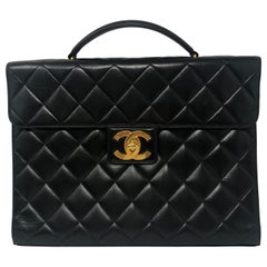 Chanel Black Briefcase 