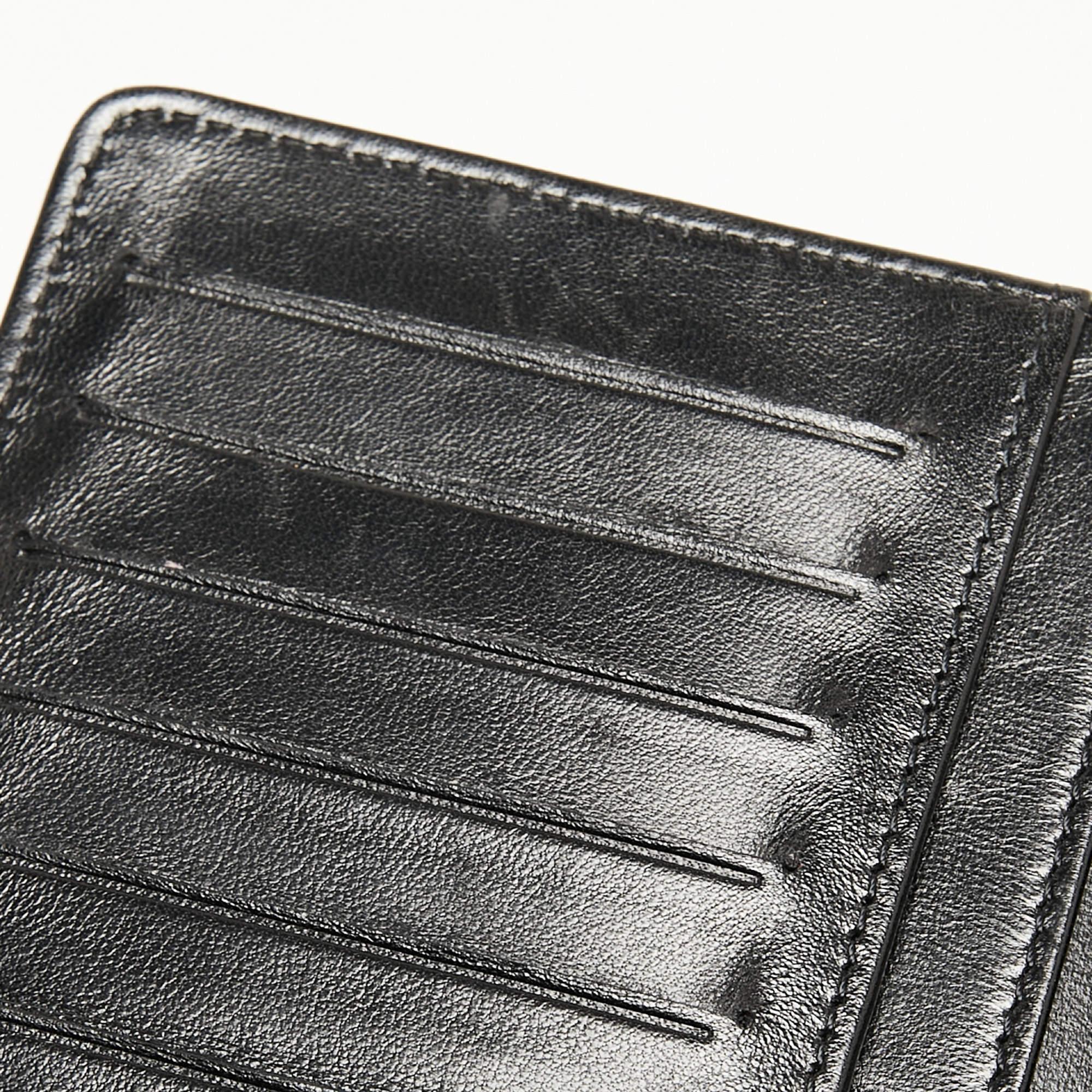 Chanel Black/Bronze Snakeskin CC Yen Wallet 9